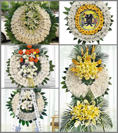 山西运城闻喜县凹底镇东大马村花圈速递